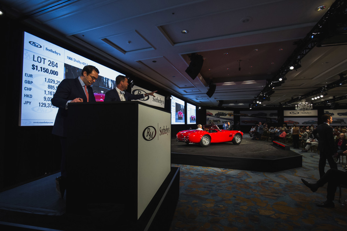 1966 Shelby Cobra offered at RM Sotheby’s Amelia live auction 2019